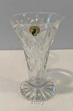 NWT Waterford Crystal 6 Lead Crystal BEST WISHES Vase Czech Republic NIB Signed