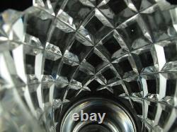 ORREFORS Heavy Cut Thick Crystal Diamond Pattern 8 Vase Signed B 3834 221