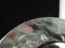 ORREFORS Heavy Cut Thick Crystal Diamond Pattern 8 Vase Signed B 3834 221