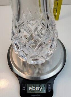 ORREFORS Heavy Cut Thick Crystal Diamond Pattern 8 Vase Signed JL 4411 221