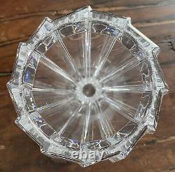 Orrefors Sweden Heavy Cut Lead Crystal 8-5/8 Sigma Faceted Vase GORGEOUS