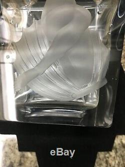 Orrefors Vicke Lindstrand Female Nude Aphrodite Cut Crystal Glass Vase, Signed