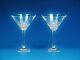 Pair Of Marquis By Waterford, Barcelona Martini Glasses. Measures 6 1/2 H