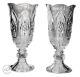 Pair Of Shannon Irish Crystal Vase Urn Centerpiece Large & Heavy Each 15 Height