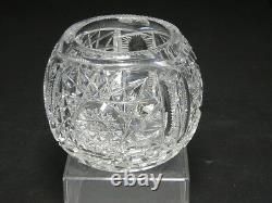 Pairpoint Crystal Blackmer Nevada Oxford ABP Rose Globe Clear Crystal 2 3/4 T