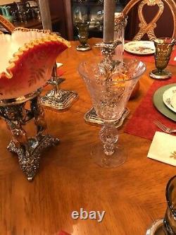 Pairpoint Cut Crystal Vase With Controlled Ball Arkansas Estate Gorgeous