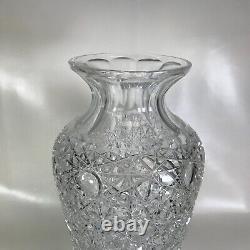 Pepi Herrmann 1979 # 4 Signed Handcut Crystal Extra Large Cut Glass Vase