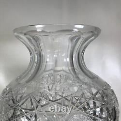 Pepi Herrmann 1979 # 4 Signed Handcut Crystal Extra Large Cut Glass Vase