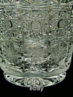 Queens Lace 6 1/4 Cut Crystal Vase Excellent Condition Awesome Detail