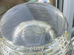 RARE JASPER CONRAN STRATA SIGNED STUART (Waterford) Cut Glass VASE 11.25