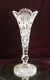 Rare Signed Hawkes Abp Cut Glass Crystal Trumpet Vase 14 Tall
