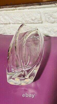 ROBERT RIGOT BACCARAT France Art Glass Crystal Cut Tulip Vase by R. RIGOT