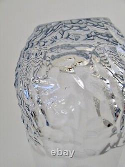 Ralph Lauren Lead Crystal Chipped Ice Flower Vase 12