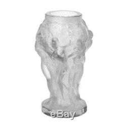 Rare ART DECO Crystal Small Vintage Vase Czech Bohemian Hand Cut Glass