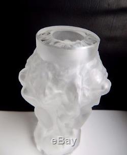 Rare ART DECO Crystal Small Vintage Vase Czech Bohemian Hand Cut Glass
