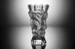 Rare ART DECO Crystal Small Vintage Vase Czech Bohemian Hand Cut Glass Kids