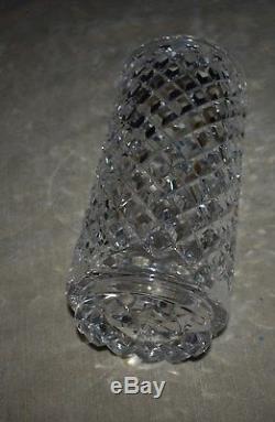 Rare Pristine Large Waterford Cut Crystal Flower Vase Alana Pattern 10