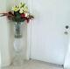 Rare Rare 3 Piece Extra Large Lead Crystal Cut Glass Vases 44 Inches Tall