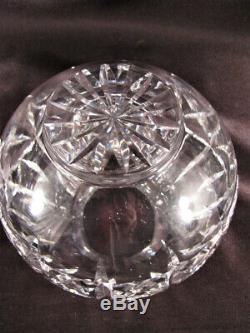 Rare Signed Waterford Cut Irish Crystal Kylemore Rosebowl Vase NM Cond