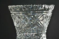 Rare Vintage Waterford Crystal Thistle 10 Cut Crystal Master Cutter Vase