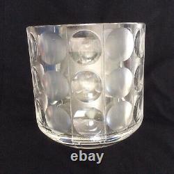 Rare Webb Corbett 65 David Queensbury Modernist'Soliloquy' Cut Glass Ice Vase