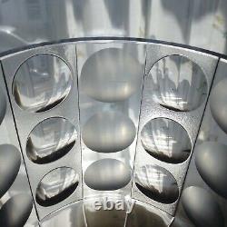 Rare Webb Corbett 65 David Queensbury Modernist'Soliloquy' Cut Glass Ice Vase