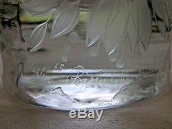 Rosenthal Crystal Vase Hand Cut Art Glass Modern Bjorn Wiinblad Engraved Nude