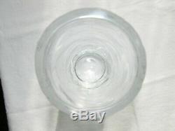 Rosenthal Crystal Vase Hand Cut Art Glass Modern Bjorn Wiinblad Engraved Nude