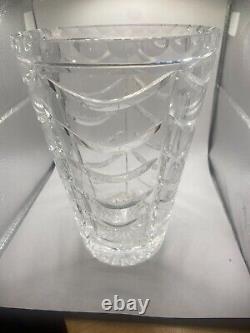 Royal Brierley/Swag Crystal Vase by Tiffany & Co. Hand Cut Lead Crystal Glass