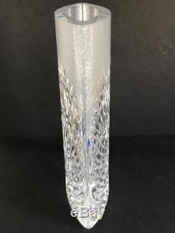SOSSA Japanese Frosted & Cut Crystal Glass Modernist Vase 11 Hoya Style