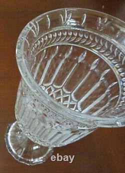 Shannon lead crystal cut vase with foot, 14 1/2 tall, urn shape