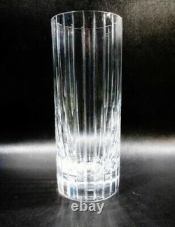 Signed Baccarat France Harmonie French Cut Crystal Art Glass Vase HED
