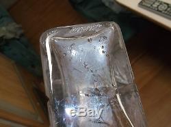 Signed Dresden 11 3/4 inch cut crystal glass vase