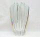 Signed Heavy Crystal Multi Point Star Shaped Cut Glass Dartington Crystal Vase