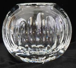 Signed Saint Louis France Cut Crystal Vase Rose Bowl 6.5 Heavy /c