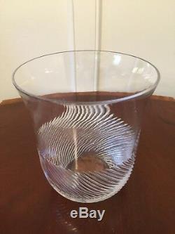 Signed TIFFANY & CO Crystal Cut Glass Vase Champagne Wine Ice Bucket VILCA Italy