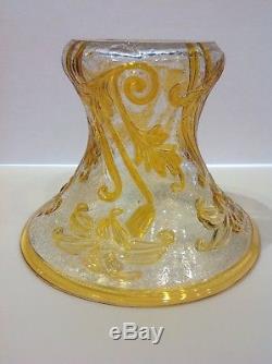 Signed Webb cameo overlay cut crystal vase. Antique England. Art Nouveau