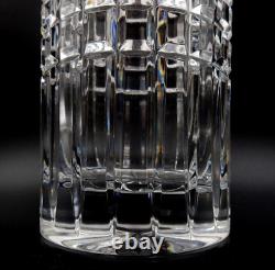 Signed'ceska Soiltaire Bohemian Heavy Cut Czech Glass Crystal 12 Vase