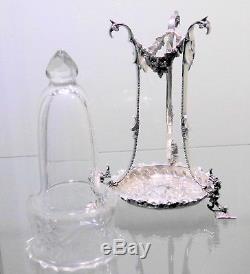 Sterling Silver & Cut Crystal Posy Vase 1897