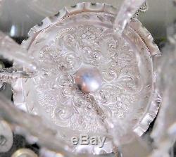 Sterling Silver & Cut Crystal Posy Vase 1897