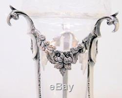 Sterling Silver & Cut Crystal Posy Vase 1897