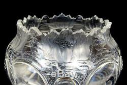 Stevens & Williams Intaglio Cut Crystal Art Nouveau Pond Lilies 7 Vase 1904