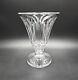 Stuart English Crystal Hampshire 9 Flower Vase Excellent Cut Footed