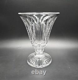 Stuart English Crystal HAMPSHIRE 9 Flower Vase EXCELLENT Cut Footed