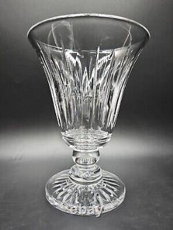 Stuart English Crystal HAMPSHIRE 9 Flower Vase EXCELLENT Cut Footed