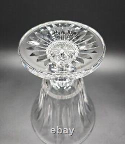 Stuart English Crystal HAMPSHIRE 9 Flower Vase EXCELLENT Cut Footed