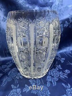 Stunning ABP 9 1/2 Tall Slender American Brilliant Cut Crystal Vase