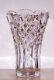 Stunning Signed Waterford Crystal Highly Cut 8 Flared Flower Vase