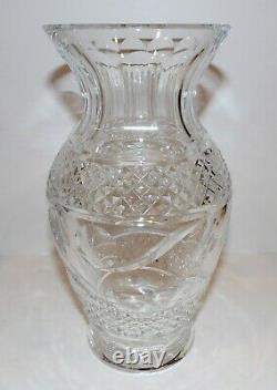 Stunning Vintage Signed Waterford Crystal Beautifully Cut 9 Vase