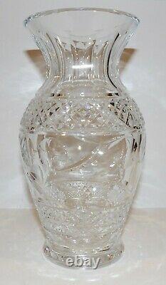 Stunning Vintage Signed Waterford Crystal Beautifully Cut 9 Vase